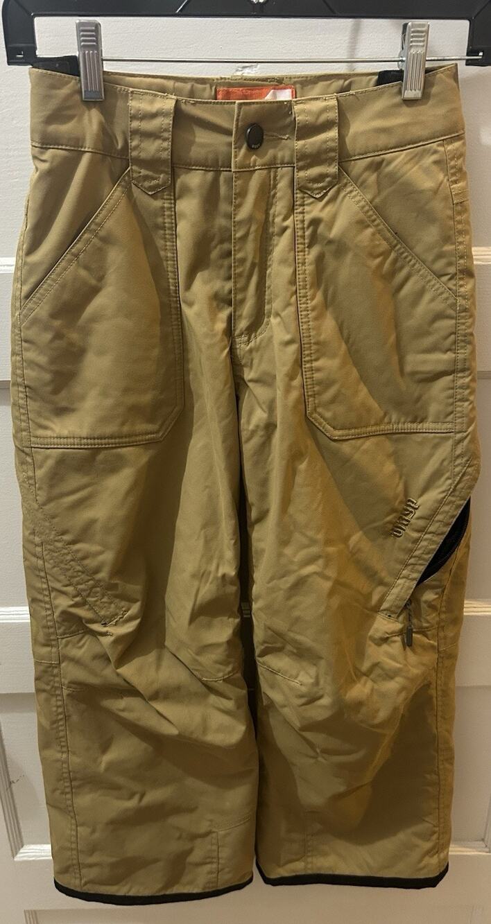 Orage Ski Tan Insulated Pants Size Small Striped Prime OT Technical